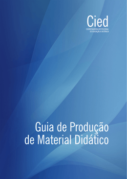 Guia de Produ&ccedil;&atilde;o de Material Did&aacute;tico