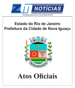 Publicação 12/11 - Prefeitura Municipal de Nova Iguaçu