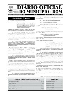 DOM1710-21012015 - Di&aacute;rio Oficial Eletr&ocirc;nico do Munic&iacute;pio de