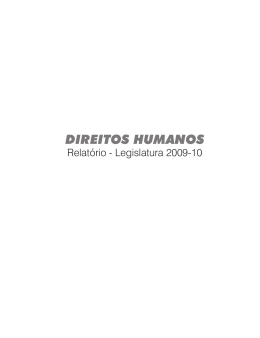 DIREITOS HUMANOS - Assembleia Legislativa do Estado de Goiás