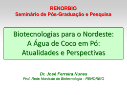 escopo Palestra Prof. Nunes