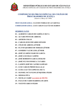 minist&eacute;rio p&uacute;blico do estado de s&atilde;o paulo composi&ccedil;&atilde;o do &oacute;rg&atilde;o