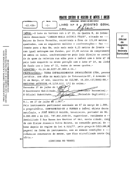 Matricula do Imóvel