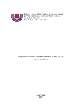 Programa&ccedil;&atilde;o din&acirc;mica aplicada a problemas de RNA