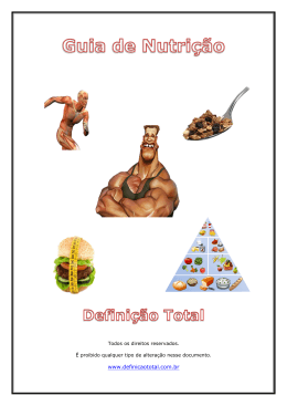 Guia de Nutri&ccedil;&atilde;o - Receitas Ganhar Massa Muscular