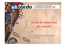 Dicas de entrevista de sele&ccedil;&atilde;o