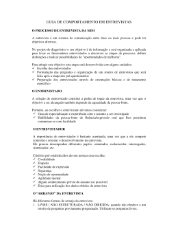 Guia de comportamento em entrevistas