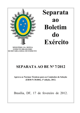 Portaria n&ordm; 015 - DGP, 06 FEV 2012 - DSM