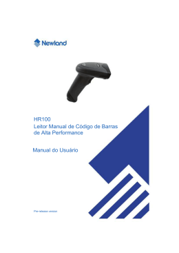 HR100 Leitor Manual de C&oacute;digo de Barras de Alta Performance
