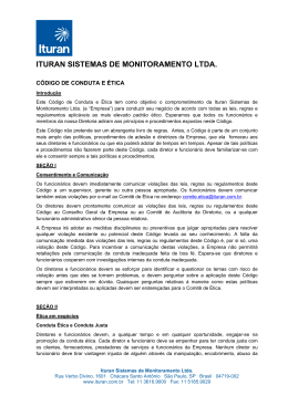 C&oacute;digo de Conduta