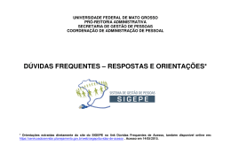 D&Uacute;VIDAS FREQUENTES &ndash; RESPOSTAS E ORIENTA&Ccedil;&Otilde;ES*