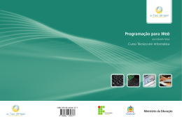 Programa&ccedil;&atilde;o para Web - Rede e-Tec