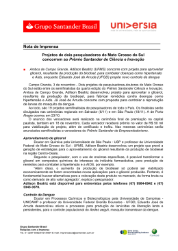 (03.11 Projetos de dois pesquisadores do Mato Grosso