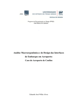 Análise Macroergonômica e de Design das Interfaces de Embarque