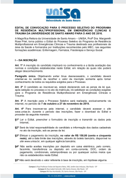 edital de convoca&ccedil;&atilde;o para o processo seletivo do programa de