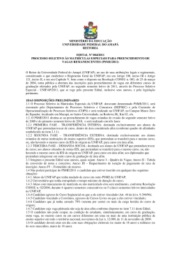 edital e anexos - Unifap - Universidade Federal do Amap&aacute;