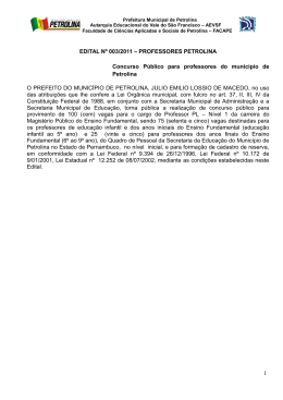 edital n&ordm; 003/2011 &ndash; professores petrolina