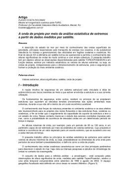 Artigo A onda de projeto por meio da an&aacute;lise estat&iacute;stica de extremos