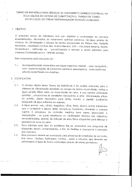 termo de referência para serviços de tratamento químico contínuo