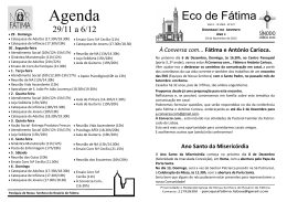 Agenda - Paróquia de Nossa Senhora de Fátima (Lisboa)