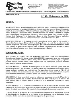 N. º 48 - 26 de março de 2002. COOHAJ