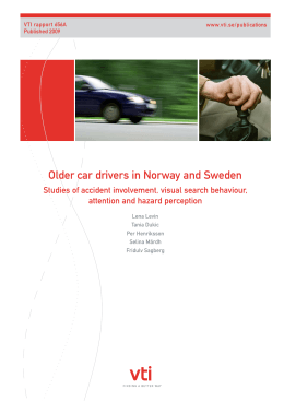 Older car drivers in Norway and Sweden