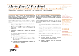 Alerta fiscal / Tax Alert