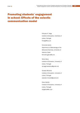 Promoting students` engagement in school: Effects of the eclectic