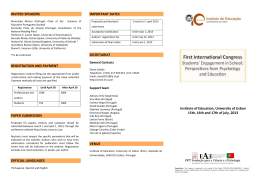 INVITED SPEAKERS REGISTRATION AND PAYMENT