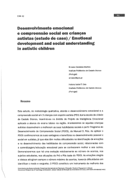 Desenvolvimento emocional - Instituto Polit&eacute;cnico de Castelo