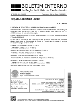 SE&Ccedil;&Atilde;O JUDICI&Aacute;RIA - SEDE