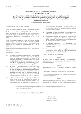 Regulamento (CE) n.o 1170/2009 da Comissão, de 30 - EUR-Lex