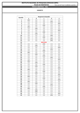 Confira aqui o resultado final do Gabarito da Prova Objetiva