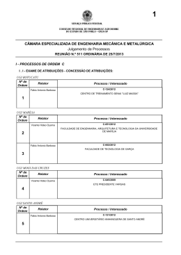 Reunião nº 511 - CEEMM - 25/07/2013 - Pauta (Arquivo - Crea-SP