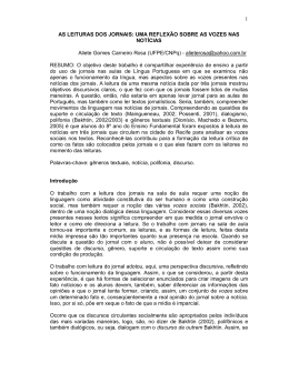 1 AS LEITURAS DOS JORNAIS - Associa&ccedil;&atilde;o de Leitura do Brasil
