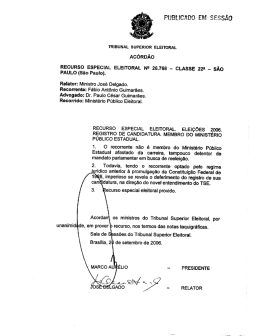 PUBLICADO EM: SESS&Atilde;O - TRE-RJ