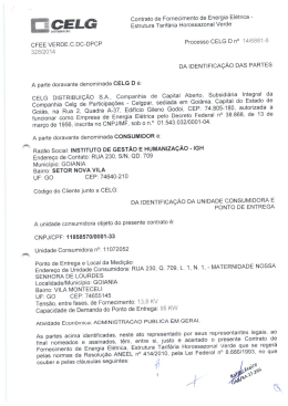 " Contrato de Fornecimento de Energia Eletrica -