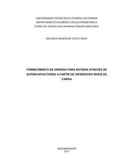 FORNECIMENTO DE ENERGIA PARA BATERIA