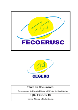 FECO D 06 - Fornecimento de Energia El&eacute;trica a Edif&iacute;cios