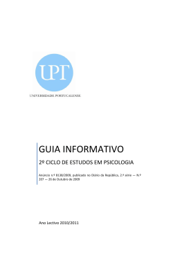 GUIA INFORMATIVO - Universidade Portucalense