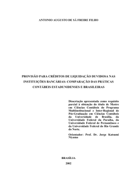 Provis&atilde;o para cr&eacute;ditos de liquida&ccedil;&atilde;o duvidosa nas