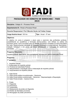 Est&aacute;gio III Penal - Marcelo Xavier Freitas Crespo