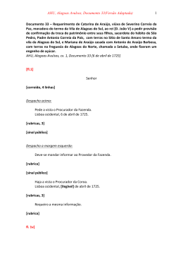 AHU, Alagoas Avulsos, Documento 33(Versão - ufal