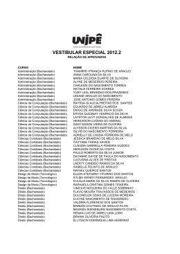 VESTIBULAR ESPECIAL 2012.2