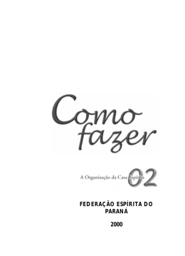 FEDERA&Ccedil;&Atilde;O ESP&Iacute;RITA DO PARAN&Aacute; 2000