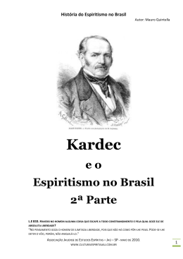 Hist&oacute;ria do Espiritismo no Brasil