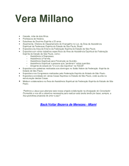 Vera Millano - Bezerra de Menezes Kardecian Spiritist Center