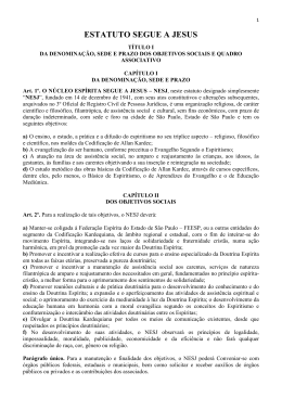 ESTATUTO SEGUE A JESUS