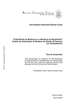 S&iacute;lvia Beatriz Alexandra Becher-Costa O Significado da