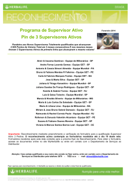 Programa de Supervisor Ativo Pin de 3 Supervisores Ativos